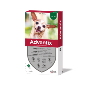 Advantix Pipetas Anti-parasitárias para Cão - 4Kg (CX4 Pipetas)